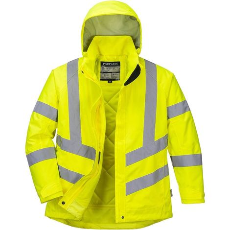 Parka invernale ad alta visibilità per donna colore: giallo taglia L - Portwest (1/2)