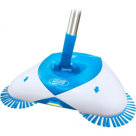 Besen mit rotierenden Bürsten - VENTEO - HURRICANE SPIN BROOM™ - Blau und Weiß - Erwachsene - Leicht und kabellos (1/5)