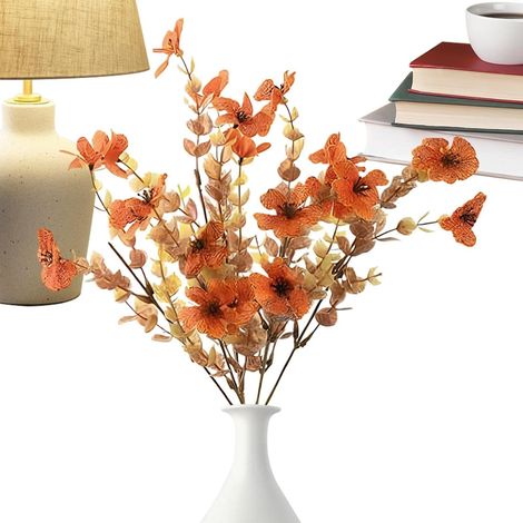 Arrangements de fleurs séchées artificielles, réalistes, ornements (1/5)