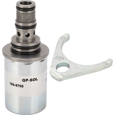 Électrovanne 12V 195-9700 en acier allié pour moteur Caterpillar 216B 216 120H 140H 160H, distributeur de carburant robuste, pièce de rechange (1/5)