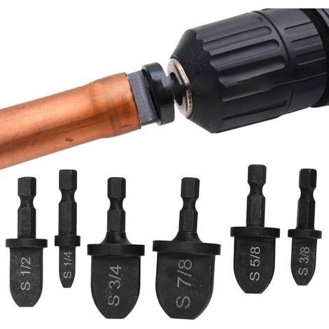 6 Pièces Tube Expander Roulement, Découpe Tuyau Cuivre En Acier Hex Handle Air Conditioner Tuyau De Cuivre Outil D'emboutissage Ensemble Multifonction Tuyau De Cuivre Tornade Outil (1/5)