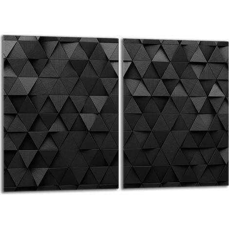 Piastra protettiva in vetro per stufa 2x40x52 Nero (1/5)