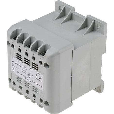 Transformateur rail DIN, Vin 400V c.a., Vout 24V c.a., 63VA ( Prix pour 1 ) (1/3)
