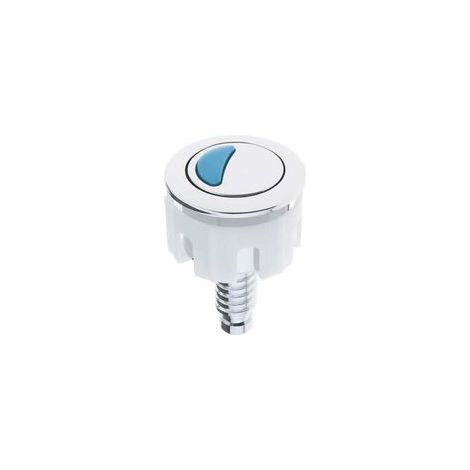 Bouton de Chasse d'eau Double Bouton Poussoir Rond en ABS Chromé Accessoires Remplacement de Toilette pour Salle de Douche Salle de Bain Toilette (1/5)