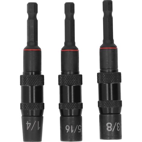1/4-Zoll-Schlagschrauber-Adapterset, leistungsstarkes Magnetfutter, umkehrbarer Bithalter für Schlagschrauber (1/5)