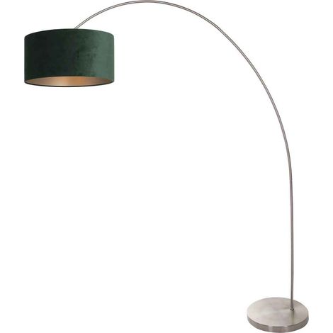 Mexlite - lampadaire - Solva - acier - métal tissu - lampe arquée (1/4)