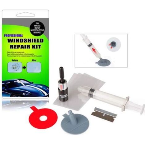 Car Window Repair Kit, Portable DIY Car Window Repair Tool for Auto Accessories (Green) (1/4)