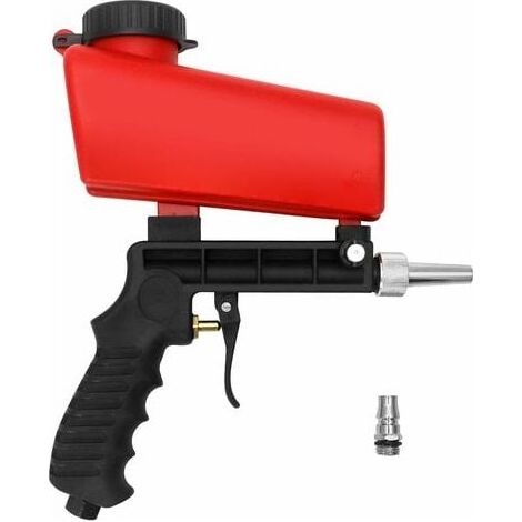 AIPER pistolet de sablage pneumatique, machine de sablage, embouts de sablage pneumatique remplaçables et raccord rapide (1/4)
