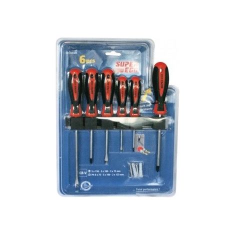 Jeu de 6 tournevis bimétal ou de précision - SUPER-EGO Modèle : Bimétal (1/4)