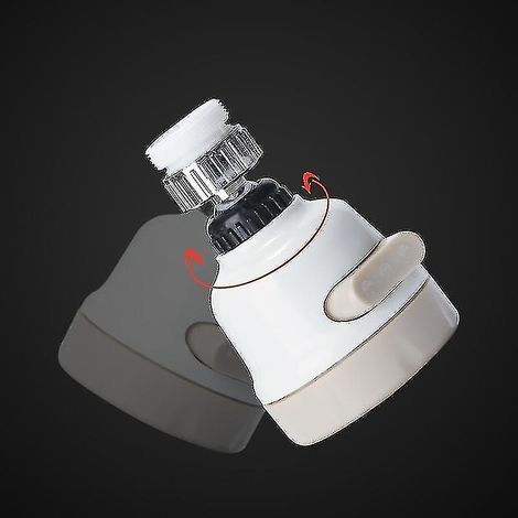Robinet d'arrosage rotatif à 360 degrés, filtre de robinet Durable, 3 Modes, bec de robinet de cuisine, filtre de robinet (1/4)