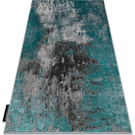 Modern DE LUXE Teppich 570 vintage - Strukturell grün / Anthrazit green 200x290 cm