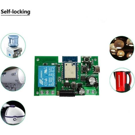 Contrôleur intelligent Tuya WIFI pour ouvre-porte de garage/portail, 1 canal, 7-32 V, vert (1/5)