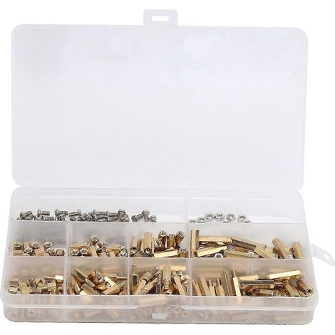 300 rondelles hexagonales pour supports, vis de support de carte mère en laiton, visserie de fixation combinée M3 Smart (1/4)