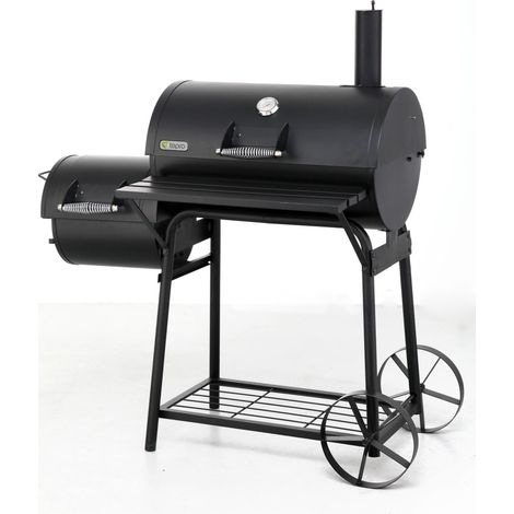 Tepro Smoker Garten Barbecue Grill Grillwagen Holzkohlengrill Kohlegrill Biloxi
