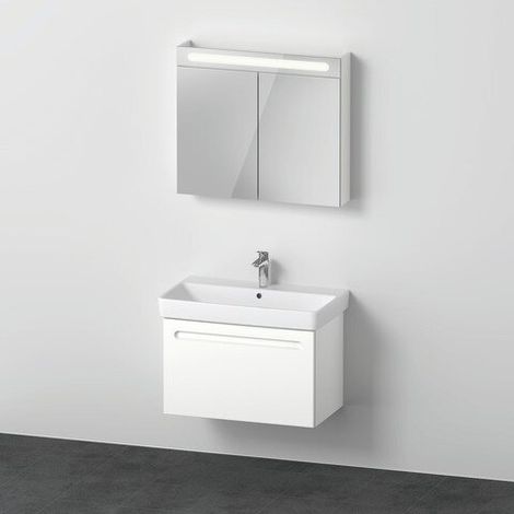 Duravit N10159018180000 Meuble-lavabo avec WTU et armoire miroir D