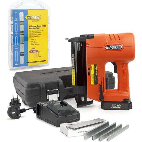 Tacwise Ranger 150 EL-PRO 18v Cordless Staple Nail Gun Nailer Stapler + 0204 (1/5)