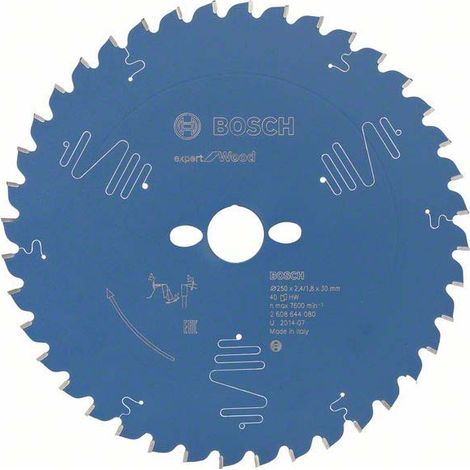Bosch Accessories Expert for Wood 2608644080 Kreissägeblatt 250 x 30 x 1.8 mm Zähneanzahl: 40 1 St.