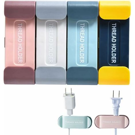 Set di 4 clip per la gestione dei cavi, organizer per cavi dati, clip per cavi di alimentazione, cavi USB e cavi per cuffie, T-Audace-AquaForge (1/5)
