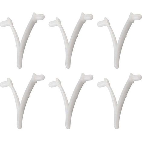 6-teiliges Set Schmetterlings-V-Clips für Poolbürste, Laubkescher, Laubkescher und Saugkopf – Crezuo