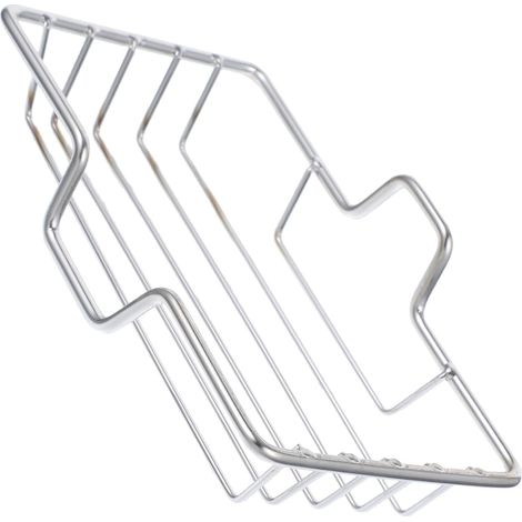 Steel Wall Mounted Soap Dish Silver Self Down Adhesive (1/5)