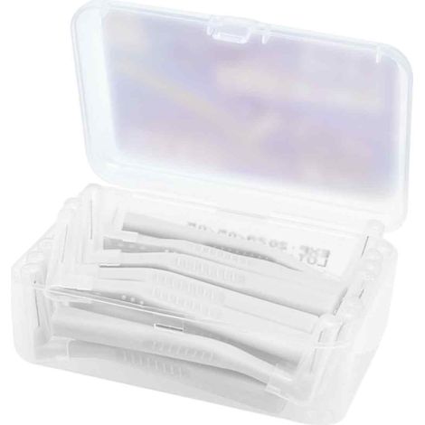 Brosse interdentaire en L, brosse pour espace interdentaire, brosse orthodontique en 7, manchon interdentaire, brosse de nettoyage interdentaire (20 pièces/boîte) (1/5)