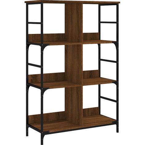 Maison Exclusive - Bücherregal Braun Eichen-Optik 78,5x33x117,5 c