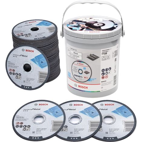 BOSCH 2.608.626.115 (pkt of 100) Metal cutting disc 115mm x 1mm x 22.23mmm (1/4)