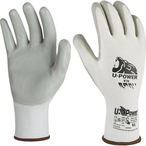 Paire de gants de travail t9 - enduit nitrile, leger et resistant (1/5)
