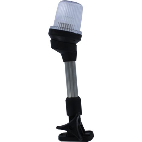 Feu blanc sur hampe - noir - 23 cm (1/2)