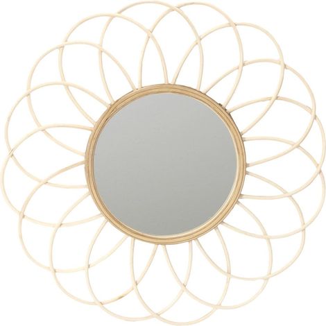 Miroir Rotin Rosace Ø56 cm (1/5)