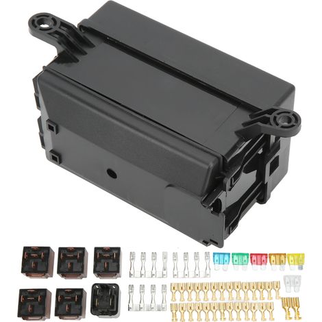 Boîtier de Relais et Fusibles 6 Voies pour Voiture et Bateau avec Relais 12V, ABS, Plug and Play, Kit Prêt à Monter (1/5)