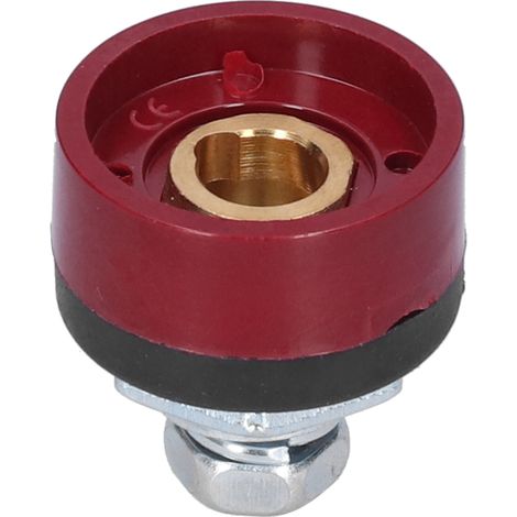 Connecteur rapide de câble à souder DJK 10-25 (rouge) (1/5)