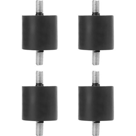 4 Pieds Antivibratoires en Caoutchouc pour Compresseur d'Air, Amortisseurs de Chocs M6 (1/5)