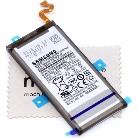 Batterie pour d'origine Samsung EB-BN965ABU pour Samsung Galaxy Note 9 (N960F) avec Chiffon de Nettoyage mungoo argenté