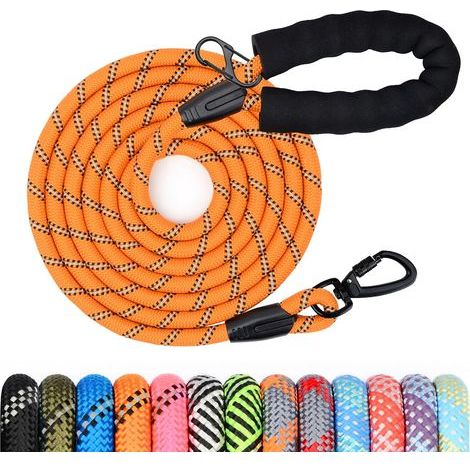 1 - Longe Pour Chien - Laisse De Dressage - Poignée Rembourrée Et Crochet Pivotant - Pour Petit Moyen Et Grand Chien - Noir - 5M (1/5)