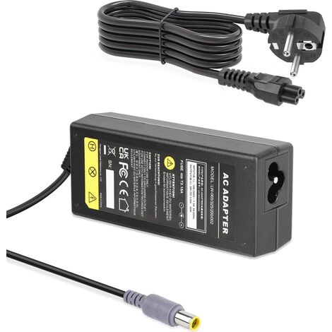20V 3.25A 65W Chargeur pour Ordinateur Portable Lenovo Thinkpad, Adaptateur pour Thinkpad Sl410 SL500 R60 R61 T400 T410 X230 Edge 11 13 14 15 E220S E420, 7.9x5.5mm (1/5)