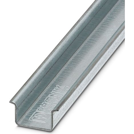 Rail DIN Phoenix Contact 2m x 35mm x 15mm, Non perforé, Rail oméga en Acier ( Prix pour 1 )