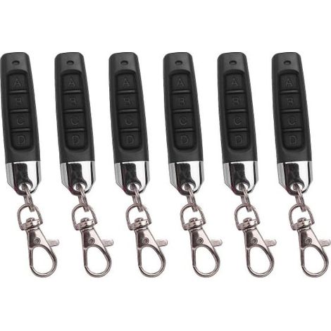 Télécommande de porte de garage 6 x 433 MHz, duplication de télécommande, clonage de code, télécommande de voiture (1/5)