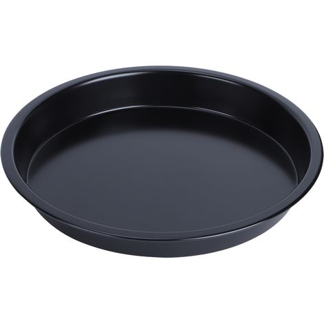 Moule à pizza antiadhésif rond pour tartes, gâteaux et pains, en acier au carbone, pour la cuisson (23 cm). Ustensiles de cuisine. (1/5)