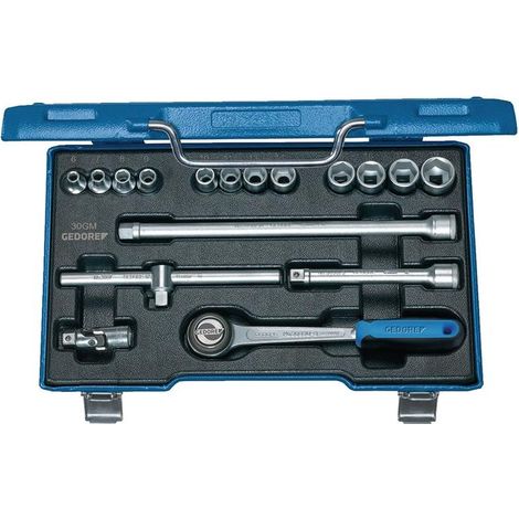 Set di chiavi a bussola 30 GMU-3 17 pezzi, 3/8 di pollice, 6-19 mm, Z.72 6KT (1/4)