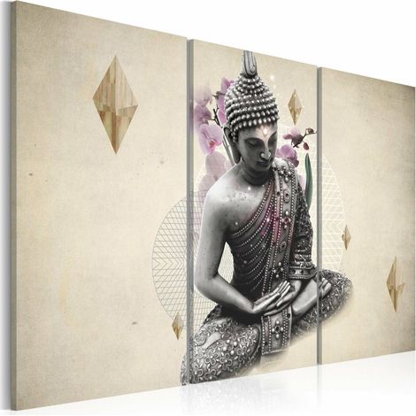 Tableau bouddha - vue de dessus - 120 x 80 cm (1/4)
