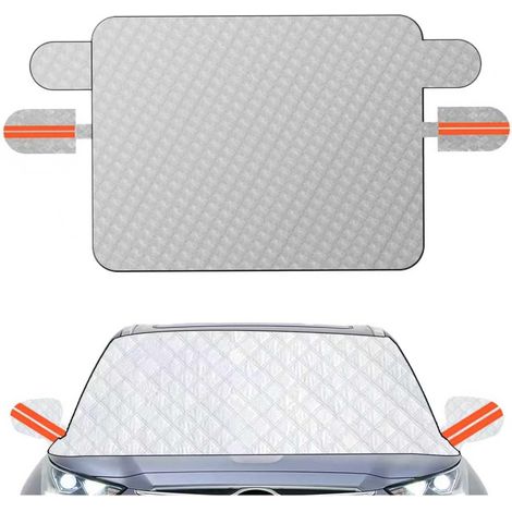 Pare Soleil Voiture,Pare Soleil Voiture Pare Brise Avant,Bache Pare Brise Protection Couverture Repliable,Couverture Pare-Brise Voiture,Convient pour Toutes Les Voitures,SUV,Camion (260x116cm) (1/5)