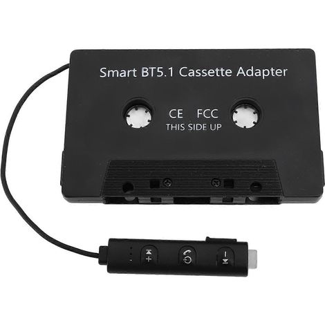 Adaptateur cassette Bluetooth DC5V BT5.1 universel sans fil, adaptateur cassette vers entrée auxiliaire pour voitures et camions