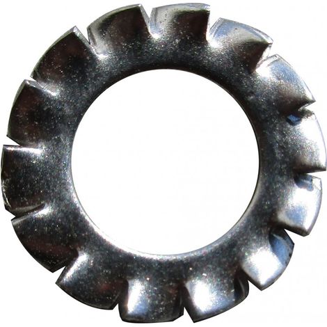 ORECA - 30 RONDELLE ELASTICHE DENTELLATEESTERNE M.4 IN ACCIAIO ZINCATO