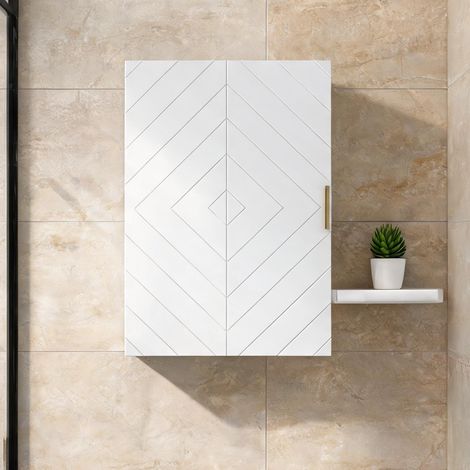 Meuble de salle de bain bianco en MDF 40 x 15 x 60 cm (1/5)