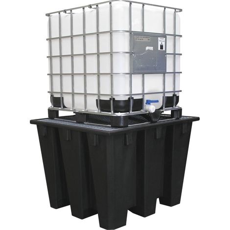 1100l Polyethylen-Auffangwanne mit Stahlgitterrost DRAKKAR EQUIPEMENT - 08470