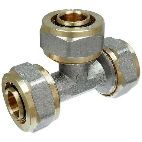 Raccord T à visser 16 x 2, Raccord T multicouche 16, plomberie multicouche