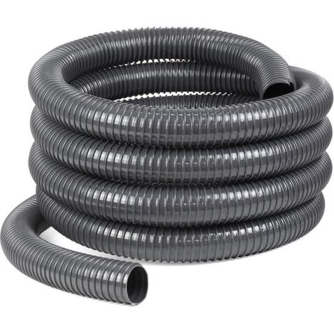 Tuyau spiralé Ø 40 mm x 5 mètres pour bassin, caravane, fontaine et drain (1/4)