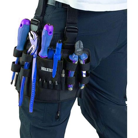 Sac à Outils - Avec Clip Ceinture - Pour Électricien et Bricolage - Compatible avec Travail sur Chantier ou en Atelier - 1 Pièce