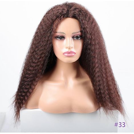 Perruques synthétiques longues et bouclées pour femmes noires, brunes, blondes, rousses, blanches, afro, bouclées et crépues
